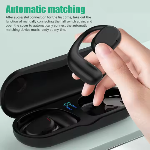 ✨ ⭐️Tws Sports Auscultadores sem fios Display Ear Hooks Stereo Bone Conduction Ear Hook Auscultadores sem fios