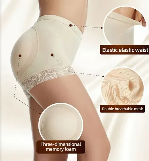 💥Roupa interior feminina de renda com bojo para levantamento de bumbum👖