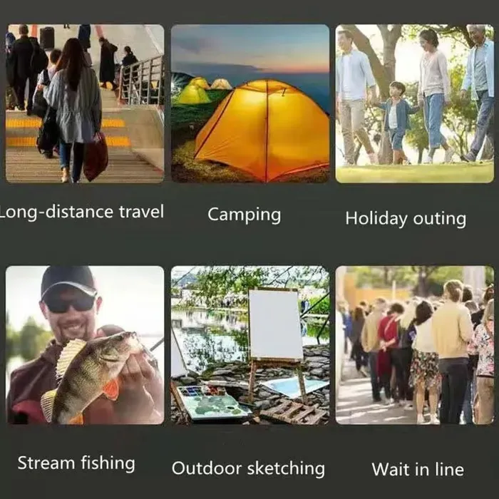 💥Banqueta portátil dobrável reforçada e melhorada