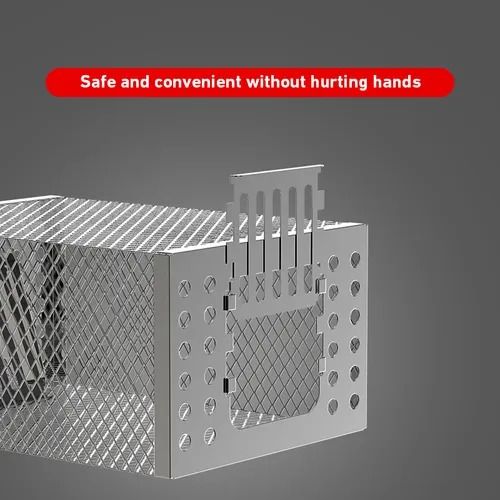 Ratoeira automática galvanizada reutilizável para fecho de portas, não tóxica e inofensiva, adequada para uso interior e exterior em armazéns, garagens e restaurantes.