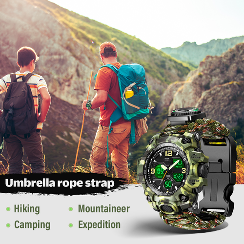 23-in-1 Survival Military Digital Watch