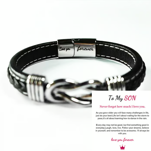 Son's Infinity Knot Bracelet Gift Set