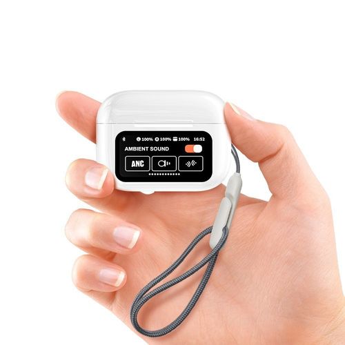 A9pro Wireless Bluetooth Earphones, ANC Intelligent Noise Cancellation, AI Translation, Full-Color Touchscreen, Long Battery Life