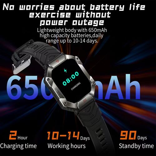 Reloj Inteligente, Smartwatch KR80(Product Color: Blacks)
