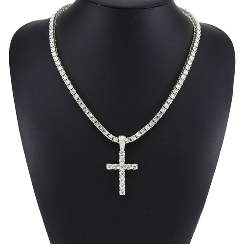 Hip Hop Diamond Cross Pendant