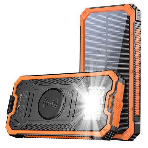 Solar Charging Treasure 15000 mAh  Dual USB fast charging emergency mobile power supply