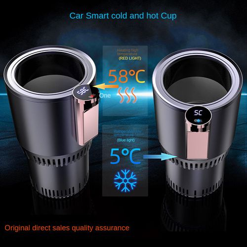 12V smart fast cooling and heating car cup holder portable mini office car 2 in 1 warmer cooler car cup