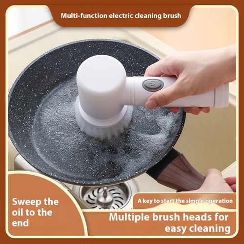 2024 New Home Products Kitchen Dishwashing Brush Sink Cleaner Bathroom Cleaning Brush Electric Cleaning Brush