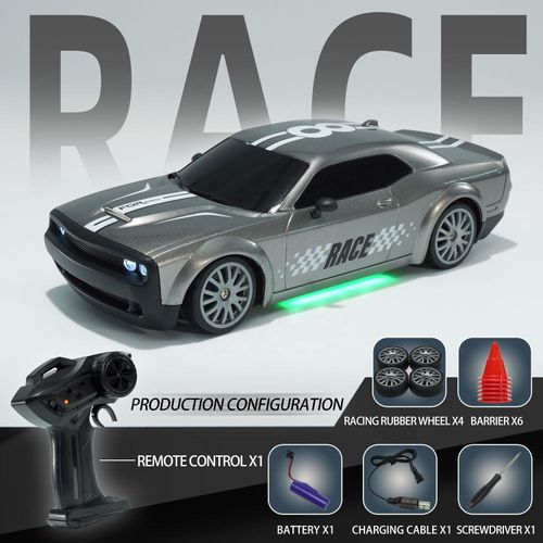 Remote Control Drift Car, 2.4G Wireless Control ,Boy's Toy Four-Wheel Drive Racing Car, RC High-Speed Stunt Vehicle