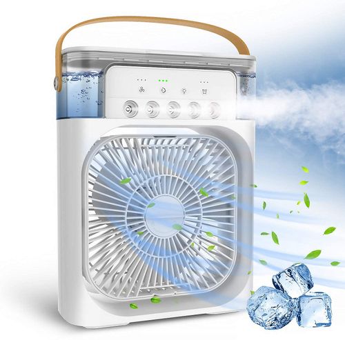 Cooling Mist Fan, Desktop Mini Fan, Humidifier, Cooling Air Conditioner Fan, Mini Electric Fan