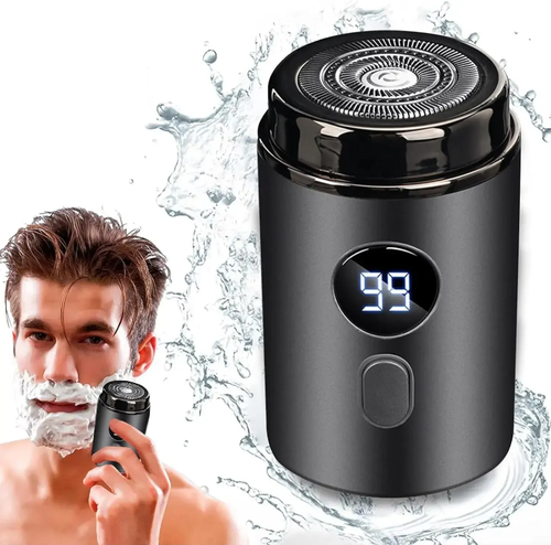 New Electric Mini Shaver, Fully Washable, Portable Travel and Car-Use Men's Razor.