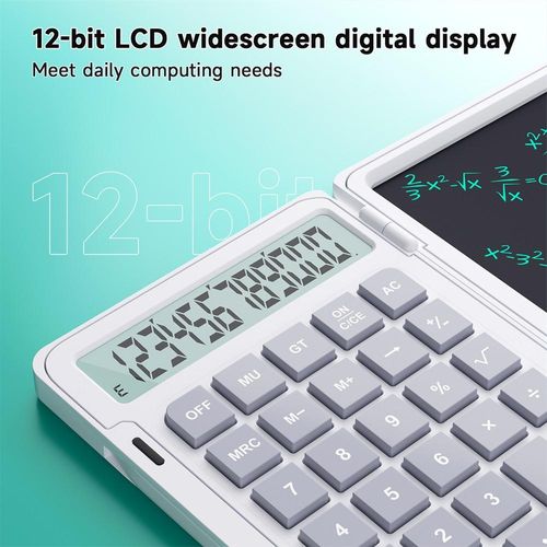 6-inch Calculator and Writing Board 2-in-1, suitable for learning, office work, business memos, and as a portable business gift writing board.