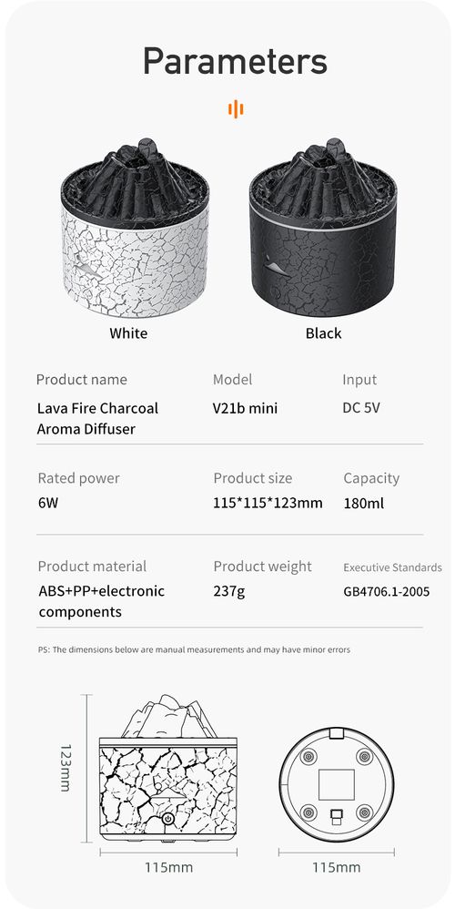 🌋 Ghana Exclusive! Jellyfish Lava Volcano Aroma Humidifier