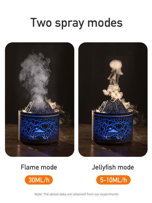 🌋 Ghana Exclusive! Jellyfish Lava Volcano Aroma Humidifier