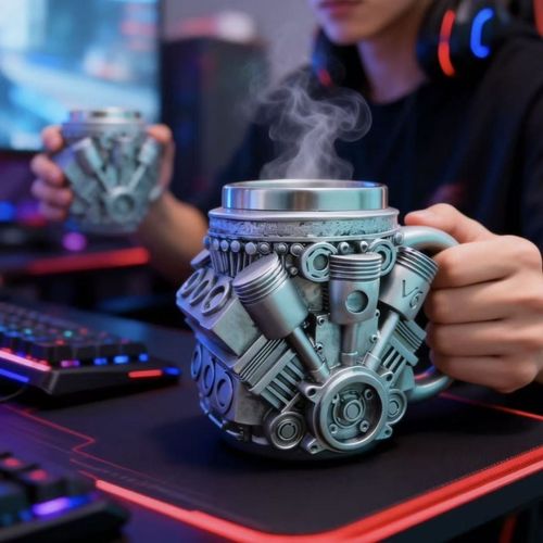 ⚙️ Ghana's toughest V8 engine-themed mug | The mug that men love the most!