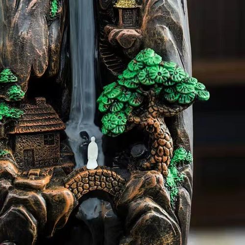 🌿 Mountains and Rivers with Flowing Clouds incense burner ornament42 | Let your home become a haven of peace and tranquility.