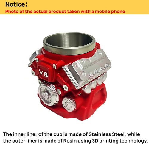🚀 The coolest V8 engine mug from Ghana | Add some horsepower to your life!
