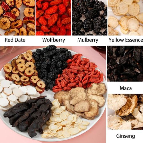 Ginseng Five Treasures Tea | A thousand-year-old Chinese imperial recipe for men to nourish the kidneys, strengthen the body, replenish vital energy, and promote a fulfilling married life.