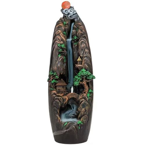 🌿 Mountains and Rivers with Flowing Clouds incense burner ornament42 | Let your home become a haven of peace and tranquility.