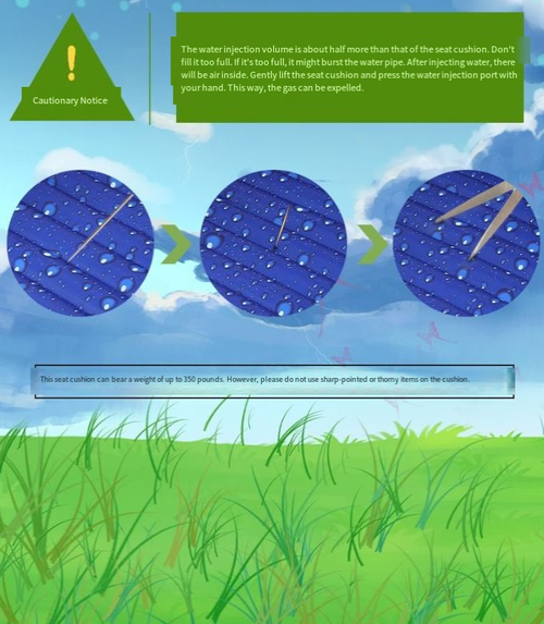 Summer water-filled cooling mattress (provides an incredibly refreshing feeling, even cooler than air conditioning)