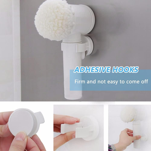 Electric Spin Cleaning Brush Cordless Scrubber for Bathroom Wall Kitchen Cleaner Replaceable Shower Rechargeable Cleaning Tools