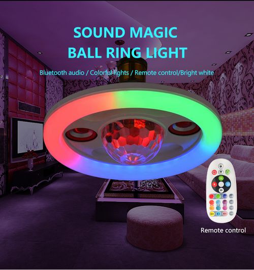 Ceiling-mounted disco light speaker with 40 modes