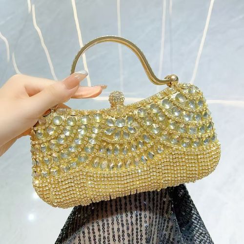 Stylish fringed and diamante-embellished bag - a luxury design specifically for women in Ghana.