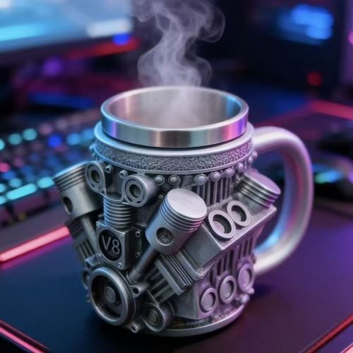 ⚙️ Ghana's toughest V8 engine-themed mug | The mug that men love the most!