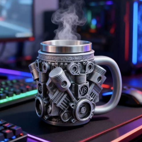 ⚙️ Ghana's toughest V8 engine-themed mug | The mug that men love the most!