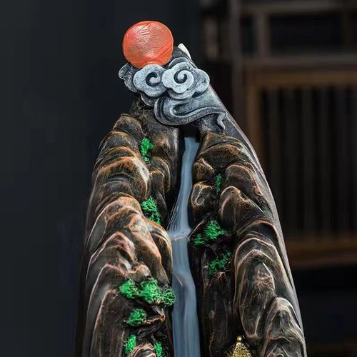🌿 Mountains and Rivers with Flowing Clouds incense burner ornament42 | Let your home become a haven of peace and tranquility.