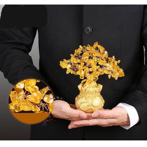 Mysterious Oriental Citrine Money Tree - Attract Wealth and Good Fortune, Boost Family and Business Prosperity, and Attract Benefactors