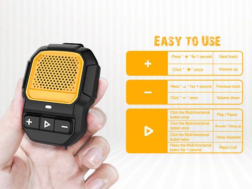 Clip-on Bluetooth speaker