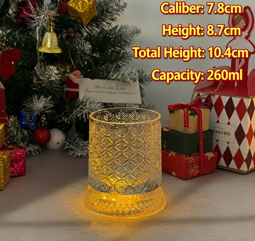 Ghana Exclusive: Rotating Whiskey Glass + Luminous Coaster – Unlock a new level of drinking ritual.