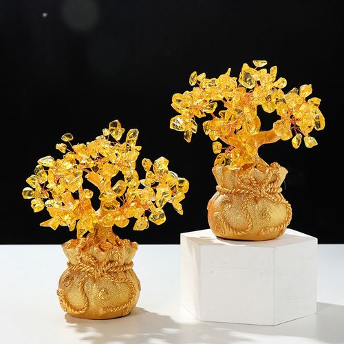 Mysterious Oriental Citrine Money Tree - Attract Wealth and Good Fortune, Boost Family and Business Prosperity, and Attract Benefactors