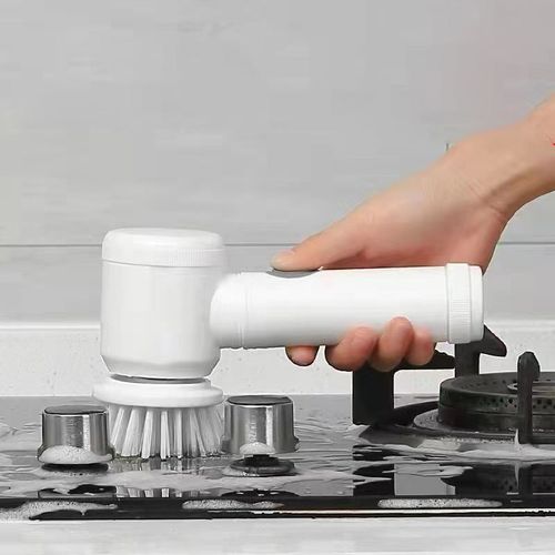 Electric Spin Cleaning Brush Cordless Scrubber for Bathroom Wall Kitchen Cleaner Replaceable Shower Rechargeable Cleaning Tools