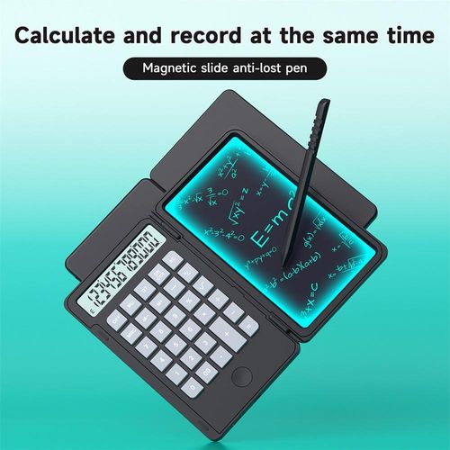 6-inch Calculator and Writing Board 2-in-1, suitable for learning, office work, business memos, and as a portable business gift writing board.