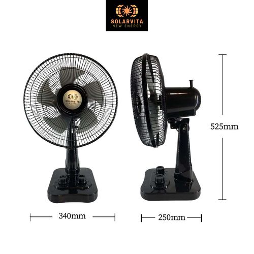 🌜12-inch high-powered, solar-powered charging fan🌛