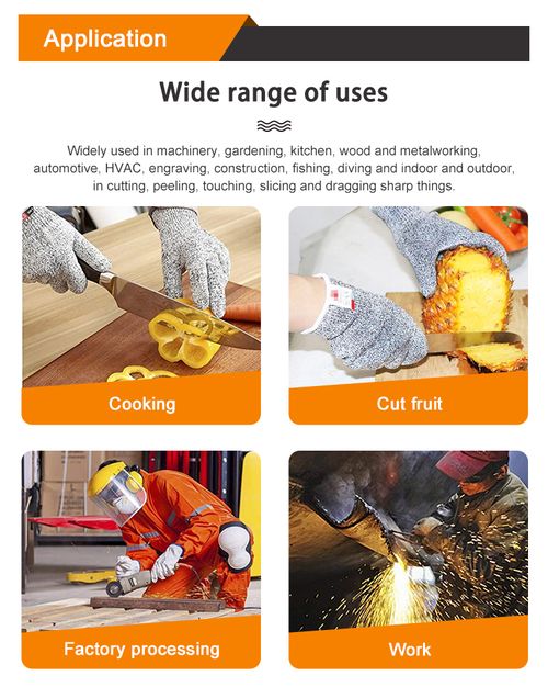 (Cut-resistant gloves). Buy one, get four free.  A ​​total of five items were received.