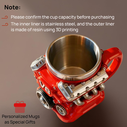 🚀 The coolest V8 engine mug from Ghana | Add some horsepower to your life!