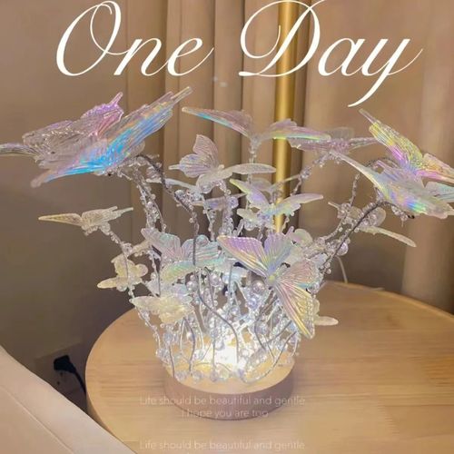 DIY Butterfly Night Light Kit: A perfect birthday gift, romantic bedroom decoration, desk ornament, and unique party favor (a one-of-a-kind expression of love).