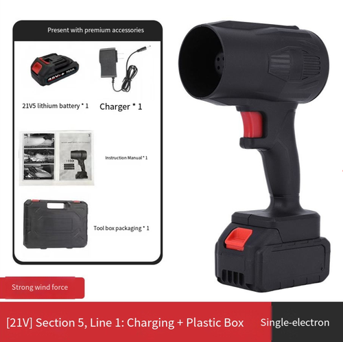 Cordless leaf blower, handheld turbo jet blower, lightweight electric blower, suitable for cleaning yards, lawns, cars, dust, and fallen leaves.