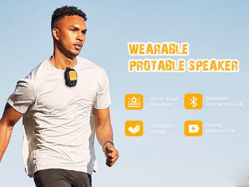 Clip-on Bluetooth speaker