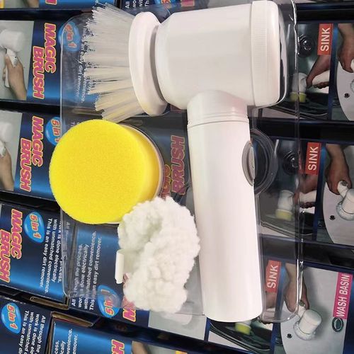 Electric Spin Cleaning Brush Cordless Scrubber for Bathroom Wall Kitchen Cleaner Replaceable Shower Rechargeable Cleaning Tools