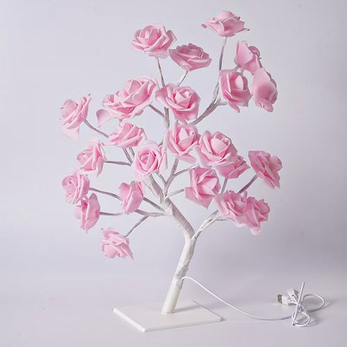 LED rose-shaped table lamp