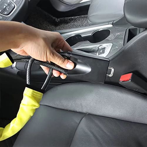 Portable Car Anti-Theft Steel Steering Wheel Lock Durable and Secure With 2 Keys