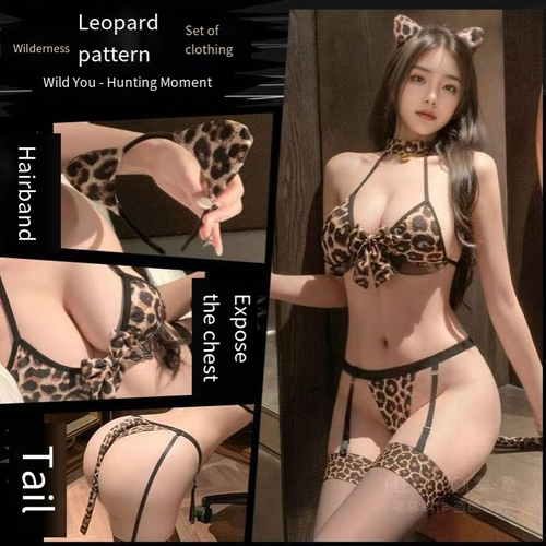 Sexy and hot eight-piece bodysuit and stockings set (no need to take it off, the passion never stops)