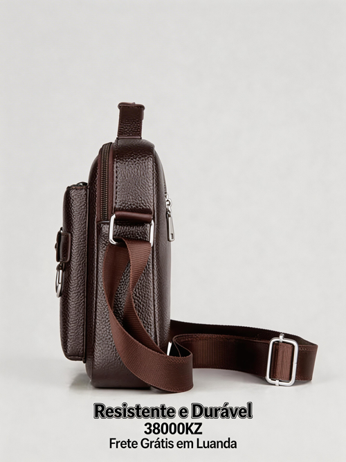 🔥 Bolsa Masculina de Couro PU💼 Uso Executivo e Diário🔥Design Elegante💼 Compartimentos Organizados