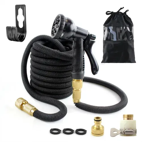 🚿🇦🇴💦 OFERTA LUANDA! — Pistola de Alta Pressão! — 🚿Estica Automaticamente 3x! 💪 Perfeita para Lavar Carro 🚗 e Regar Jardim 🏡 — Forte e Compacta! ✨