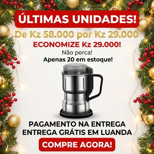 🔥Luanda 🎄💥Moedor Multifuncional— Tritura Tudo! — Feijão 🍛 Milho 🌽 Pimenta 🔥 Café ☕ Ervas 🍃