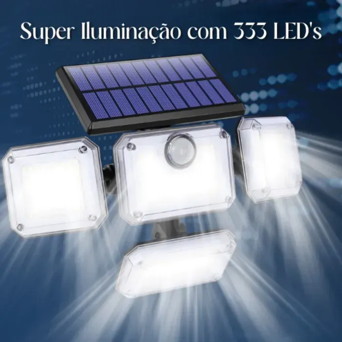🌟⚡ Lâmpada Solar LED Super Brilhante Exterior